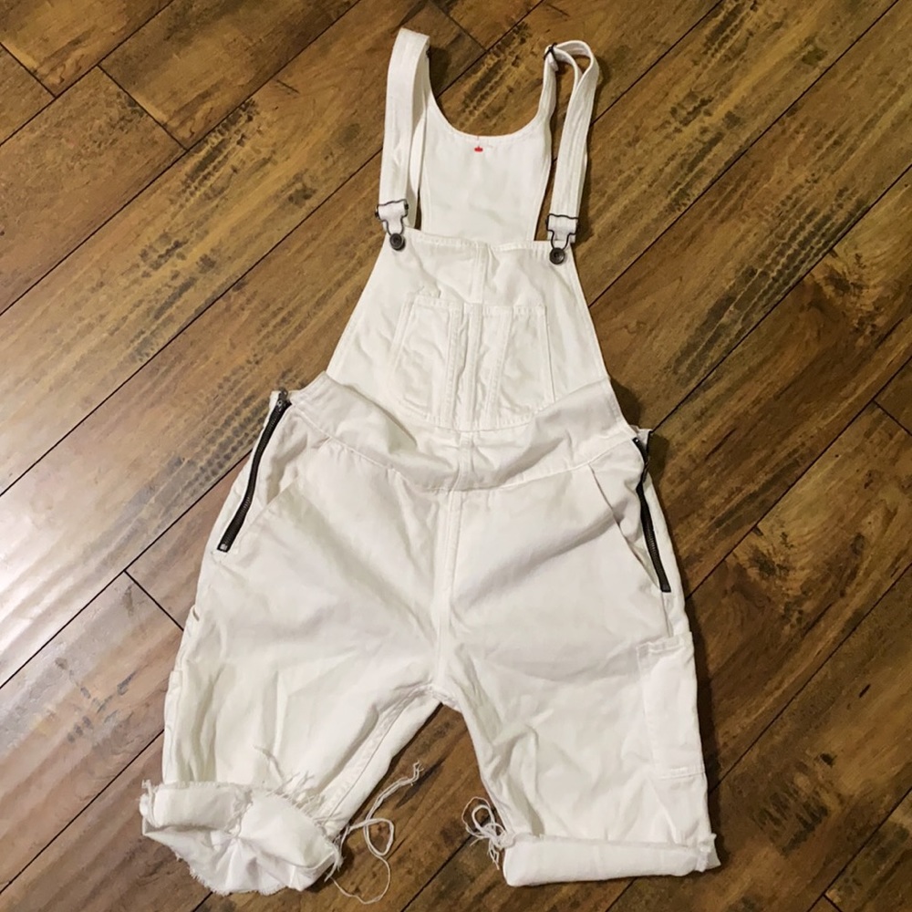 Clearout 🎉 Rag & Bone White Overalls XS cut off long shorts